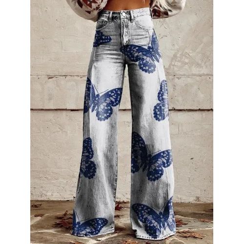 Casual Floral Wide Leg Pants for Effortless Style