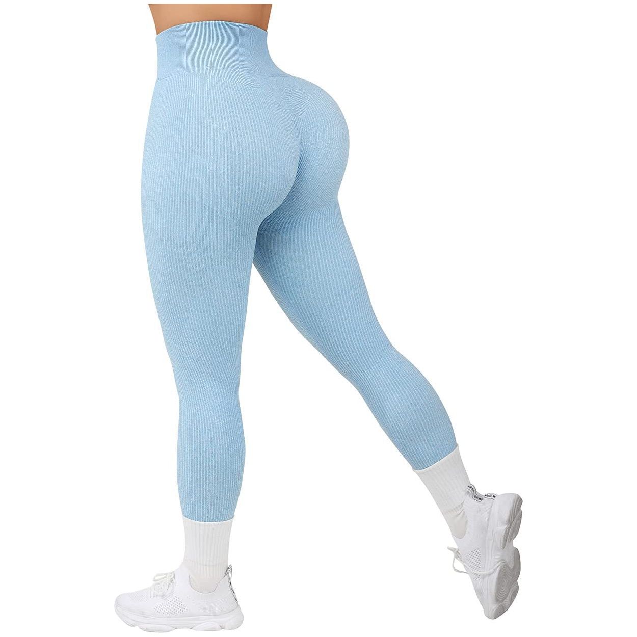 Ribbed Seamless Yoga Leggings for Comfort and Style