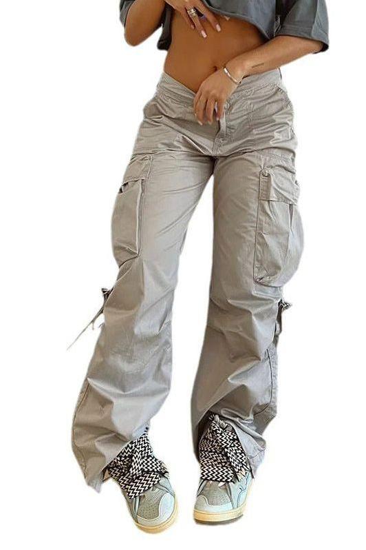 Street Style Pants With Large Pockets For Convenience