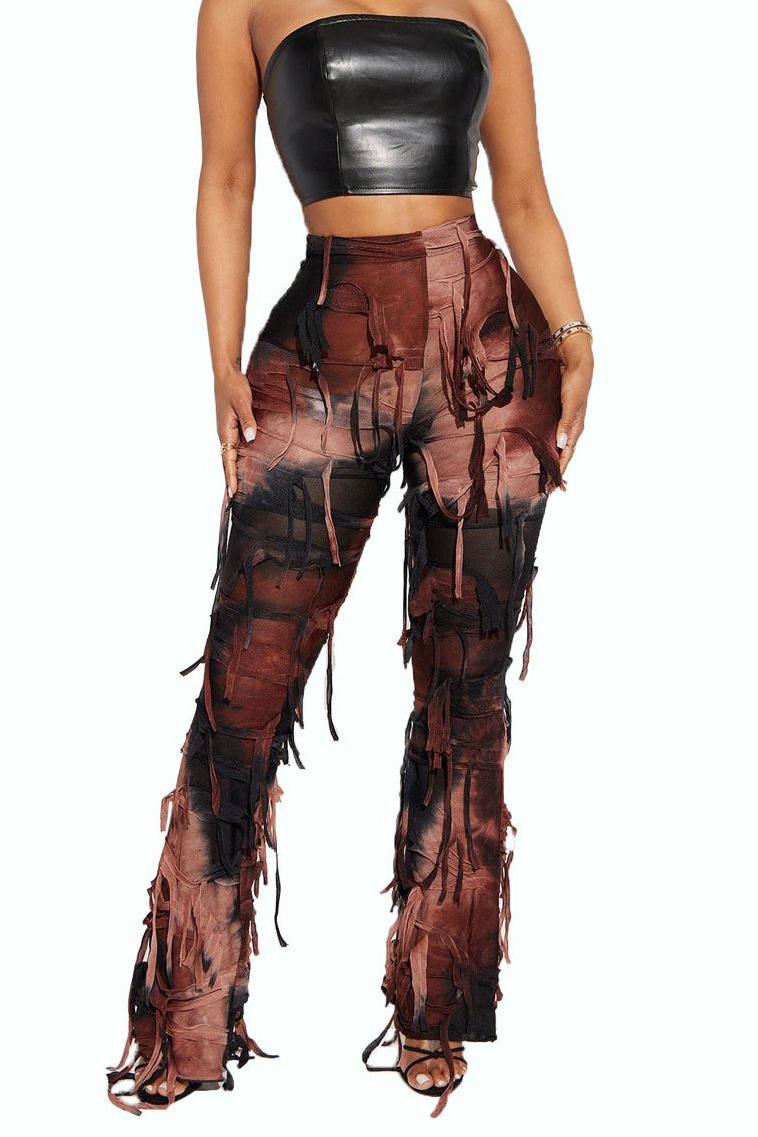 Tie-Dye Tassel Beggar American Pants for Unique Style