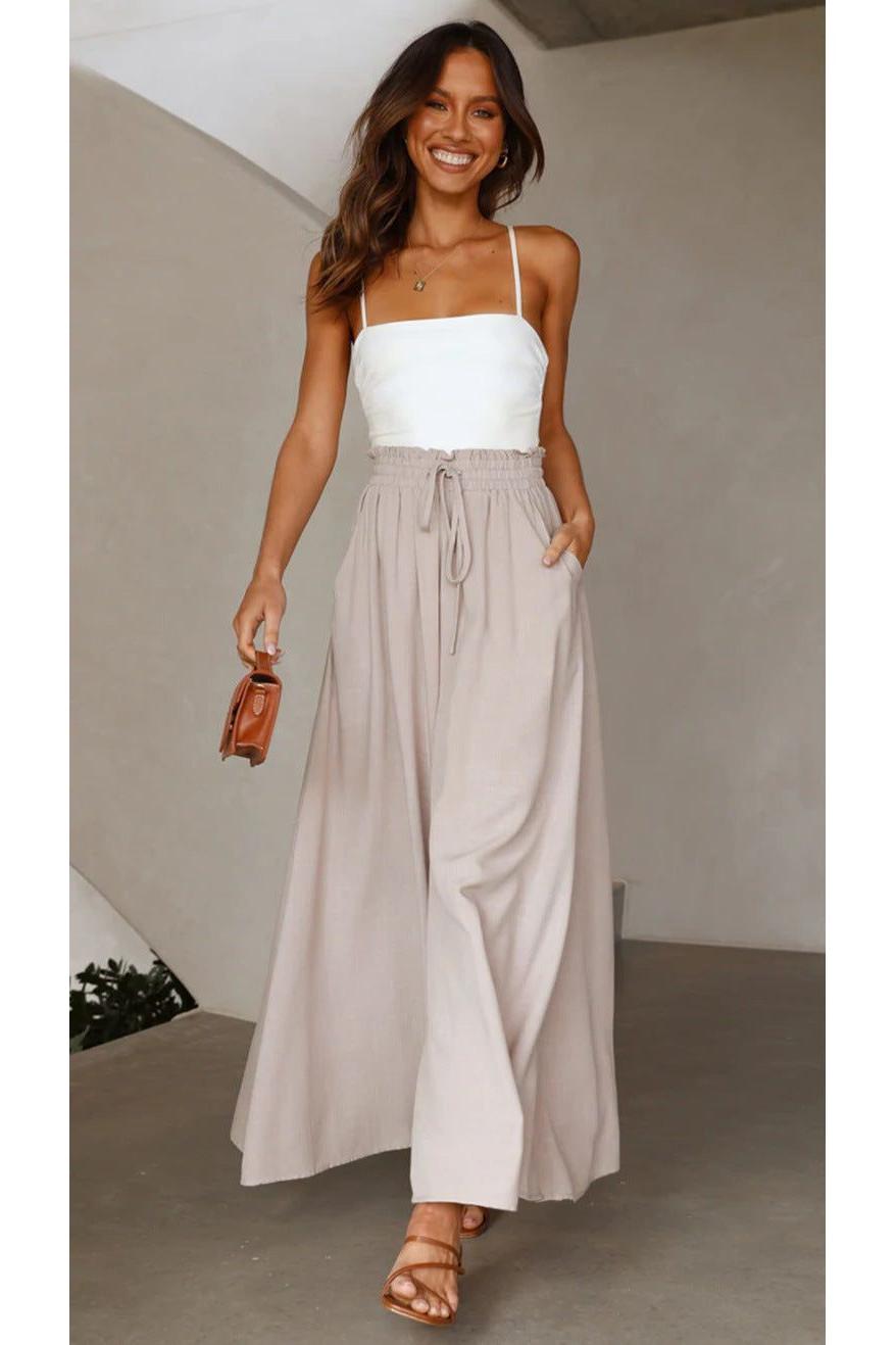 Casual Wide-Leg Loose Summer Pants for Effortless Style