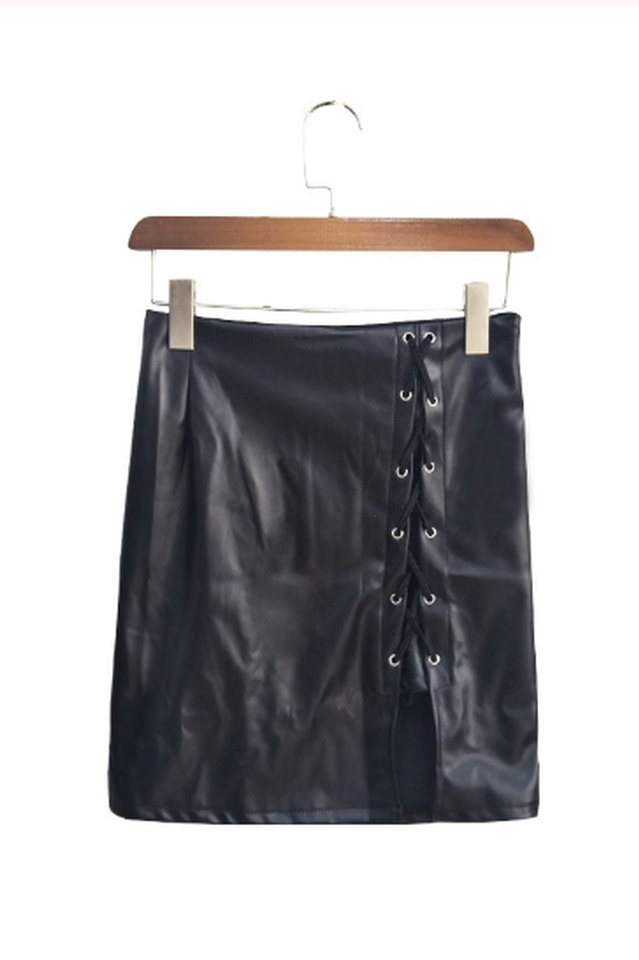 Bandage Black Plus Size Skirt for Curvy Fit