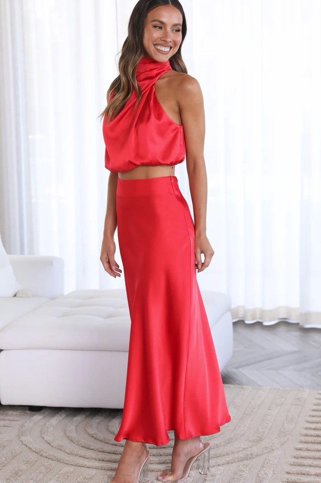 Esther Top And Maxi Skirt Set