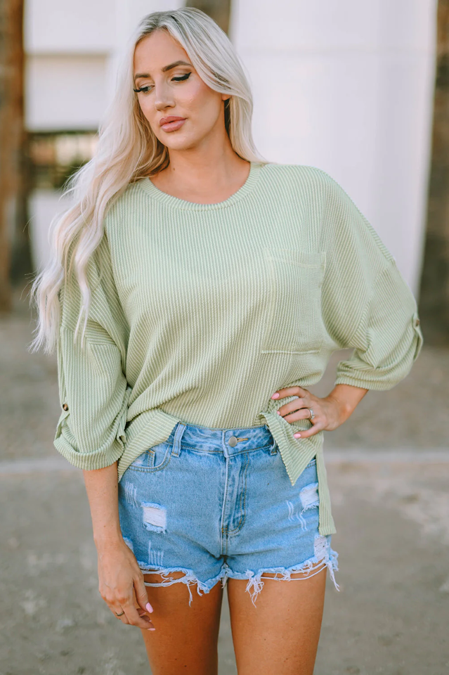 Nova Ribbed Oversized Knit Top