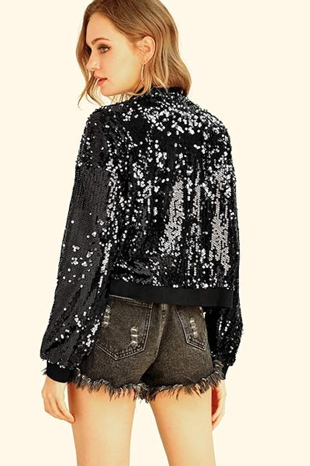 Mermaid Sequin Bomber Jacket in Sparkly Glam Style