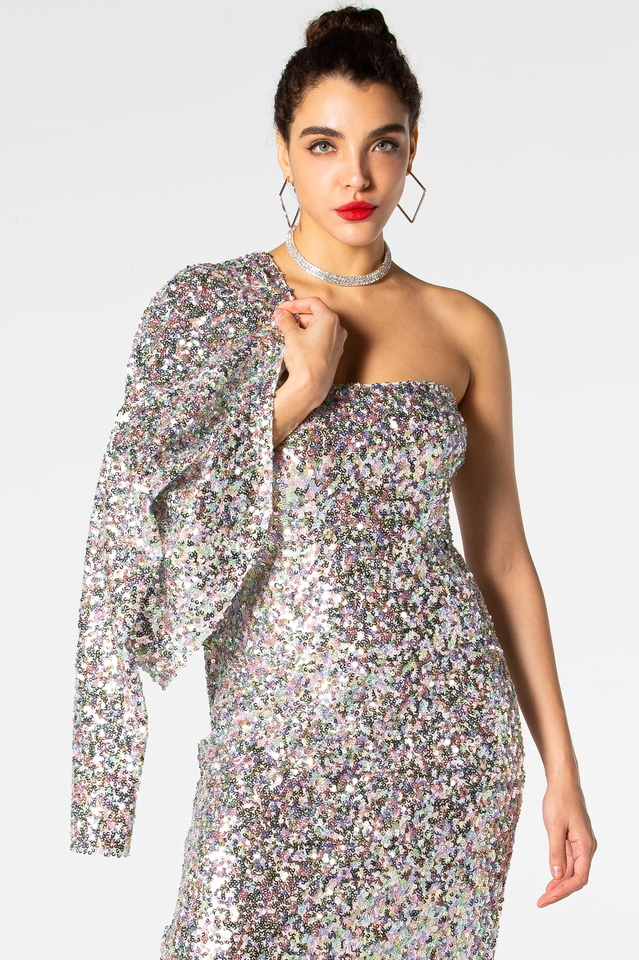 Luella Two Piece Sequin Dress Ensemble