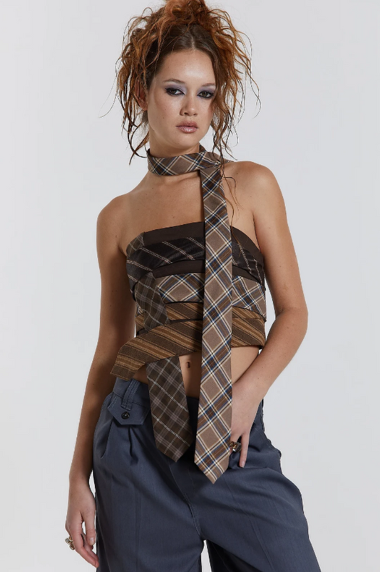 All Tied Up Wrap Around Corset Top