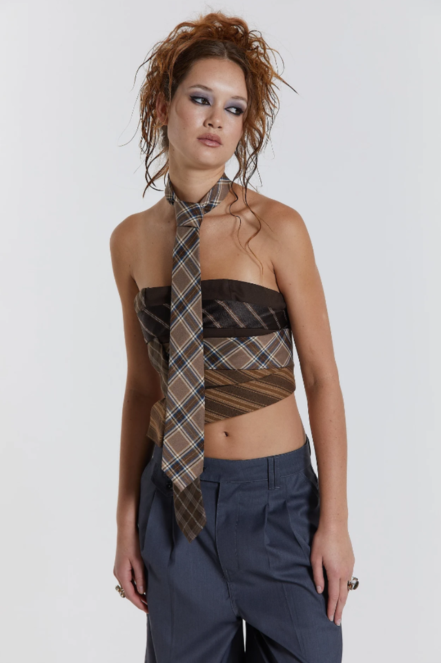 All Tied Up Wrap Around Corset Top