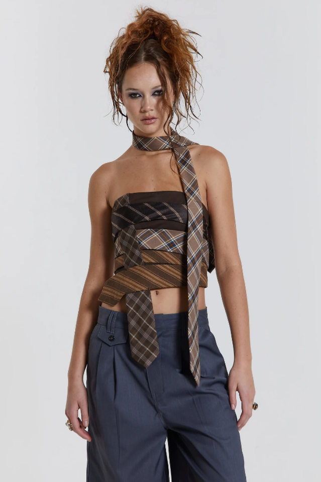 All Tied Up Wrap Around Corset Top