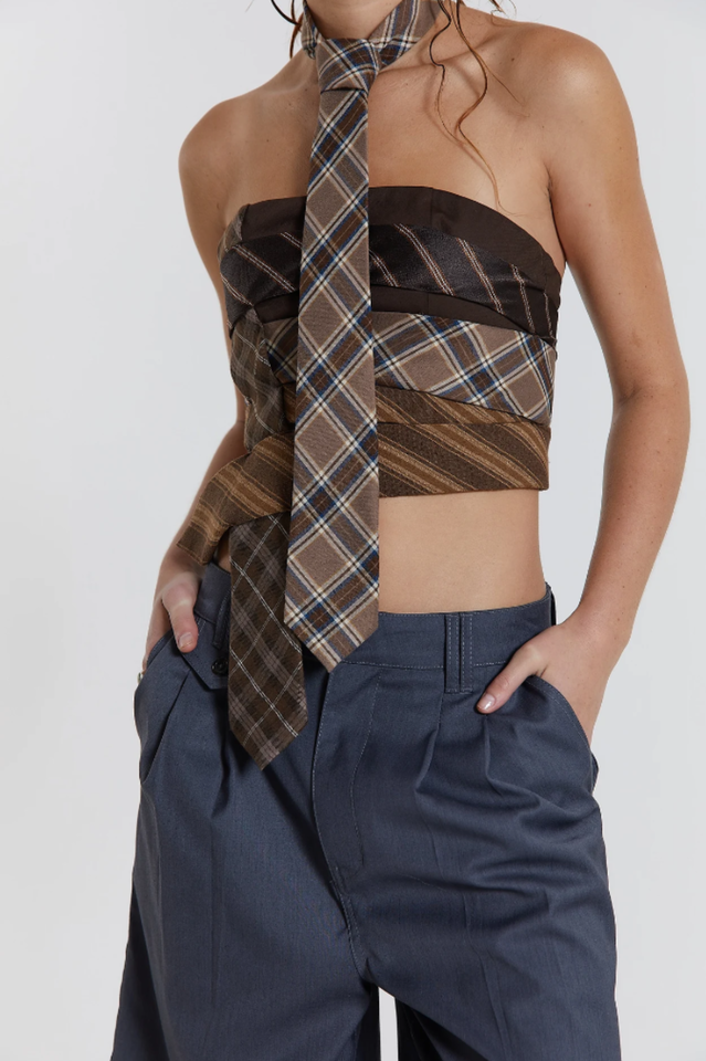 All Tied Up Wrap Around Corset Top