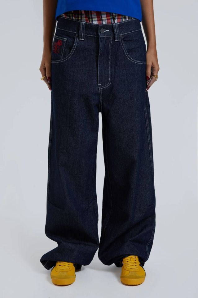 Comet Colossus Baggy Jeans with Embroidered Detail