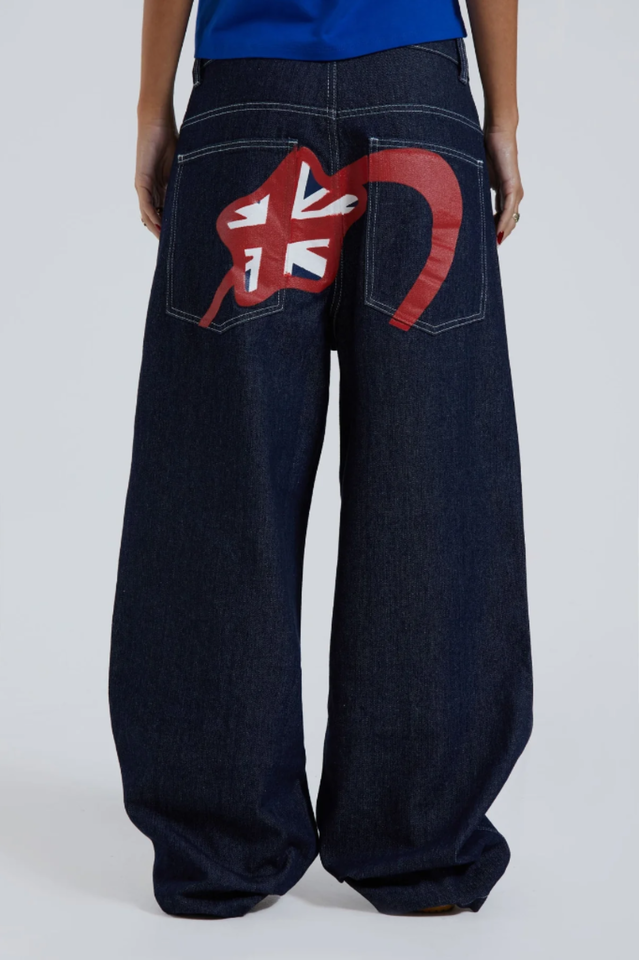 Comet Colossus Baggy Jeans with Embroidered Detail