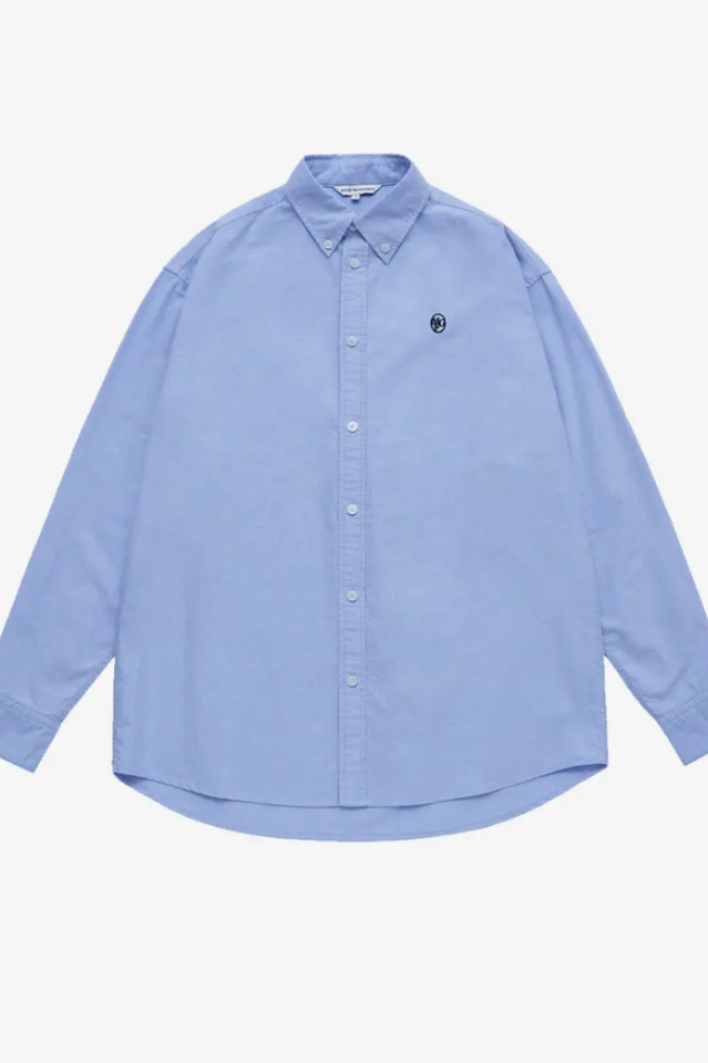 Mini Embroidered Oxford Shirt with Loose Fit Design