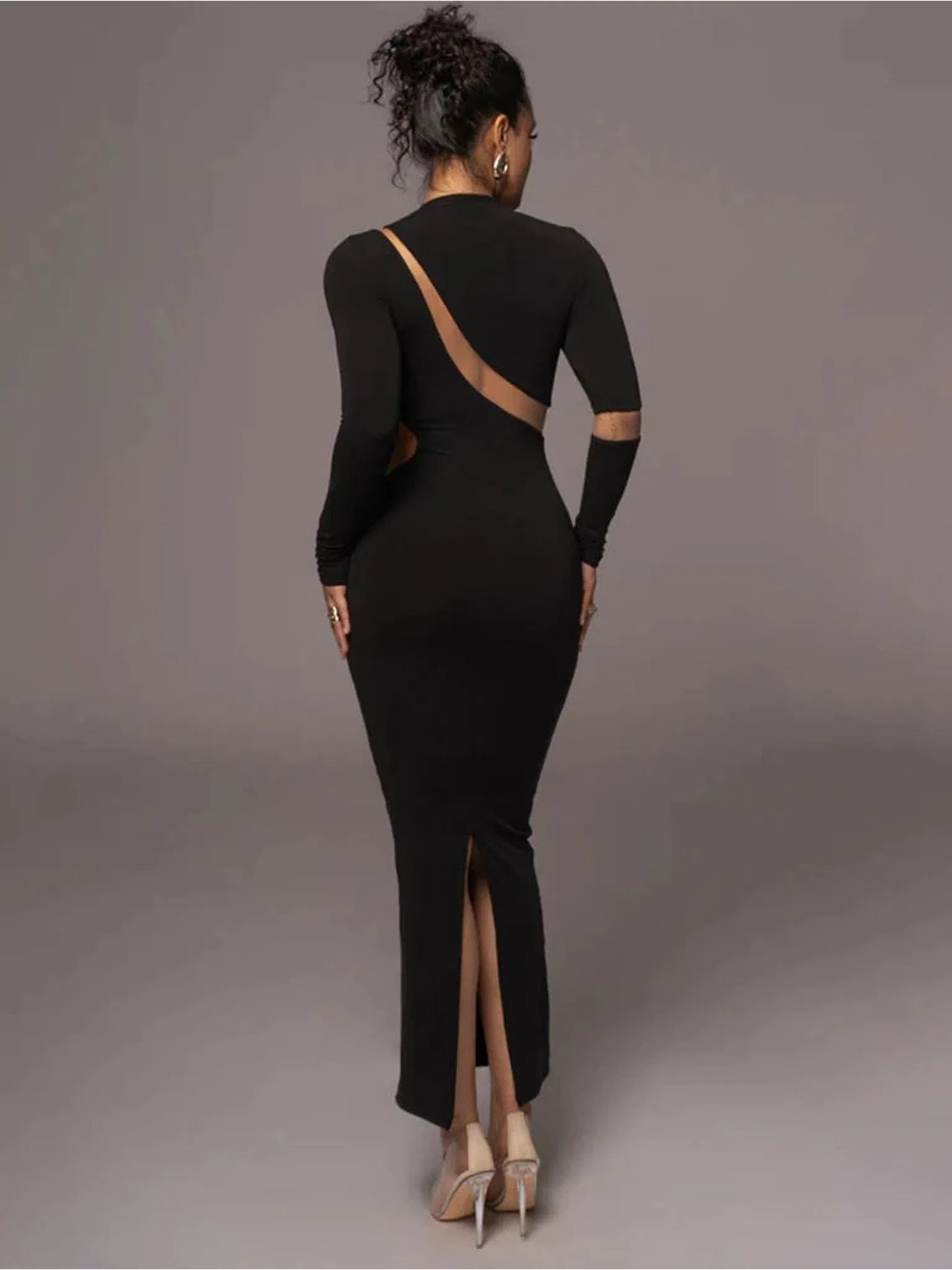 Turtleneck Bodycon Maxi Dress