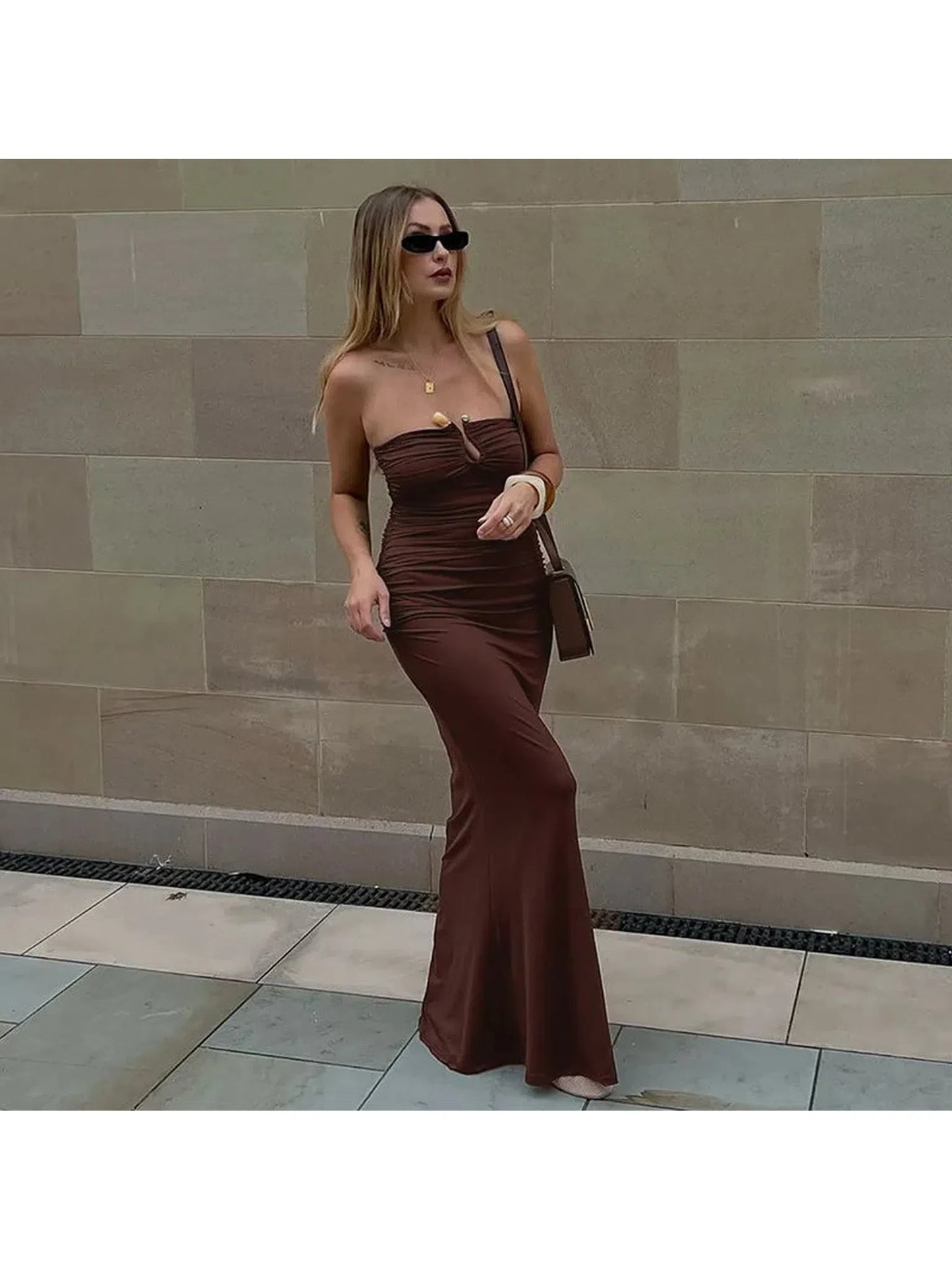 Off-Shoulder Strapless Sexy Maxi Dress for Women