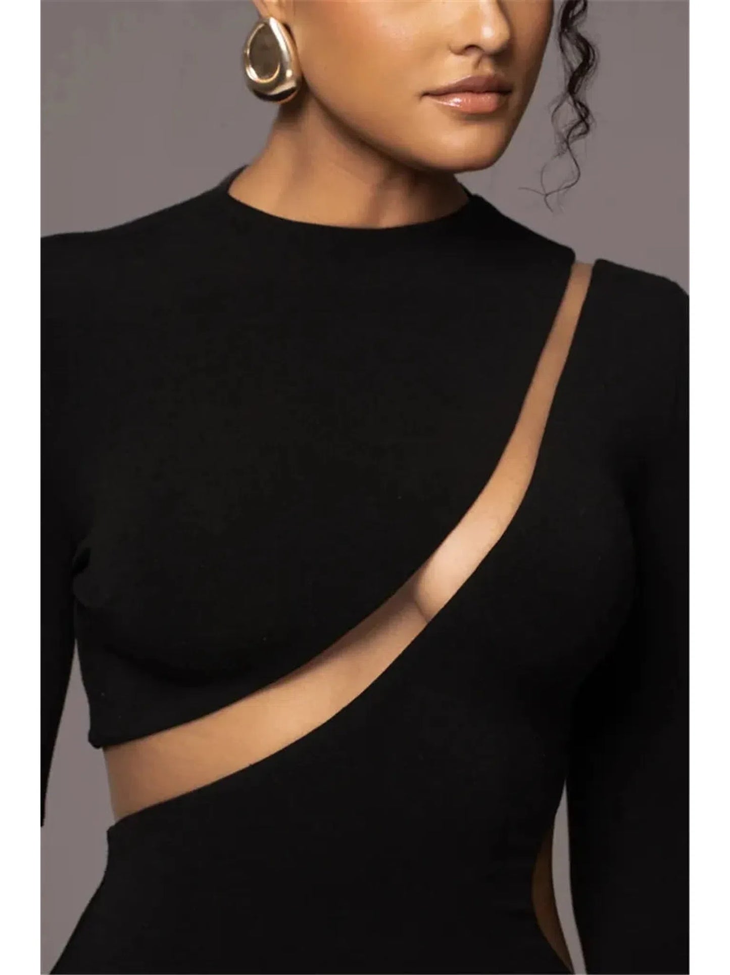 Turtleneck Bodycon Maxi Dress