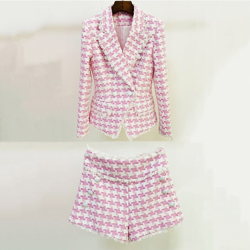 Fitted Blazer And Shorts Jamie Two Piece Set