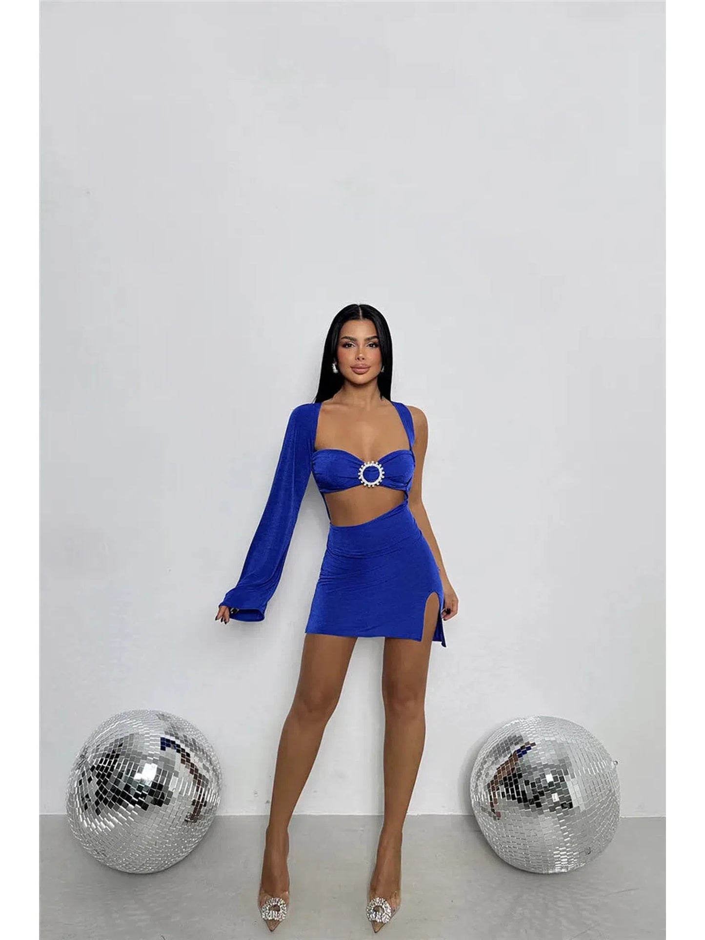 Hollow Out Backless Sexy Mini Dress for Women A-Line Club