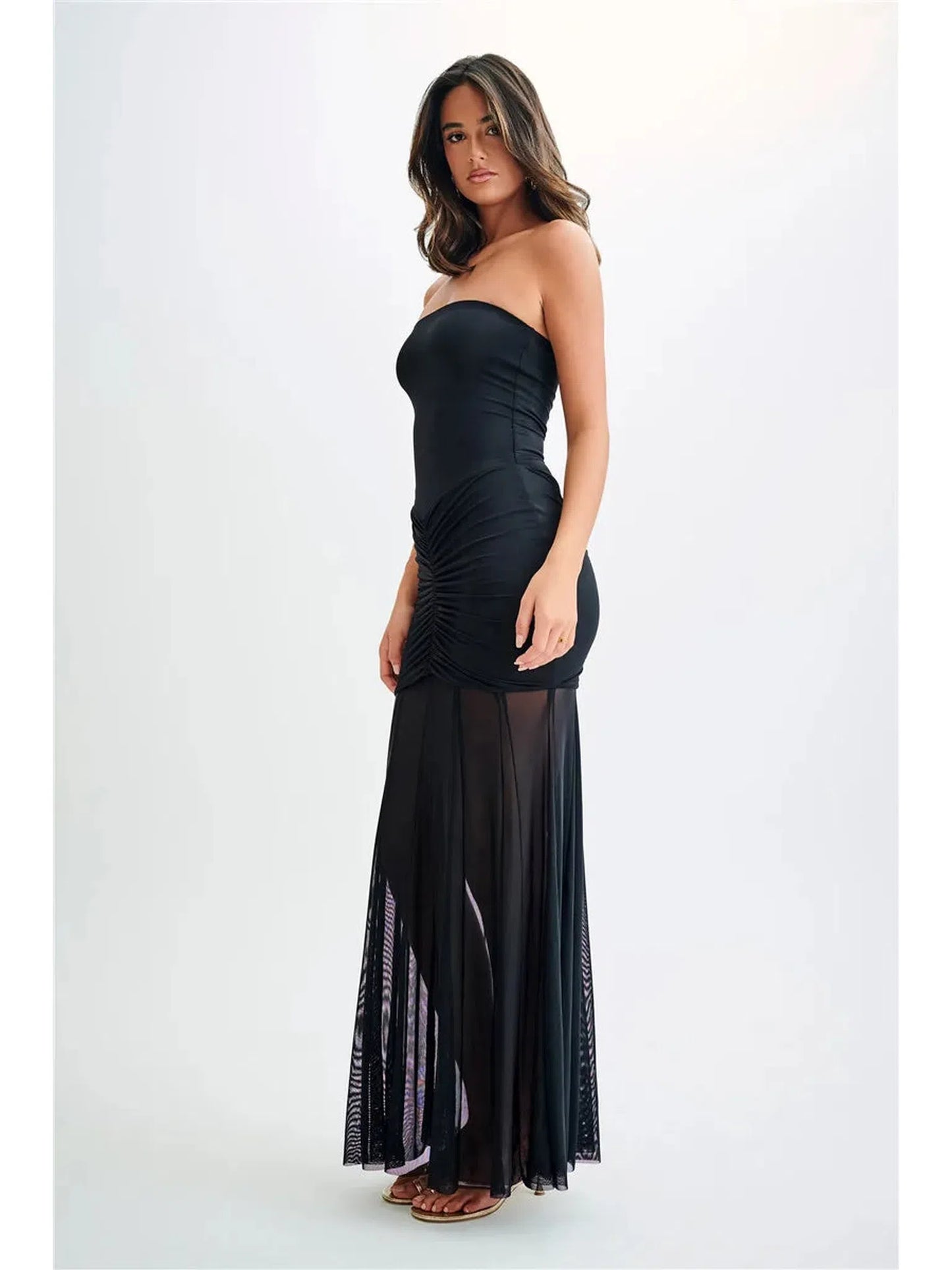 Elegant Backless Off-Shoulder Maxi Dress for Women