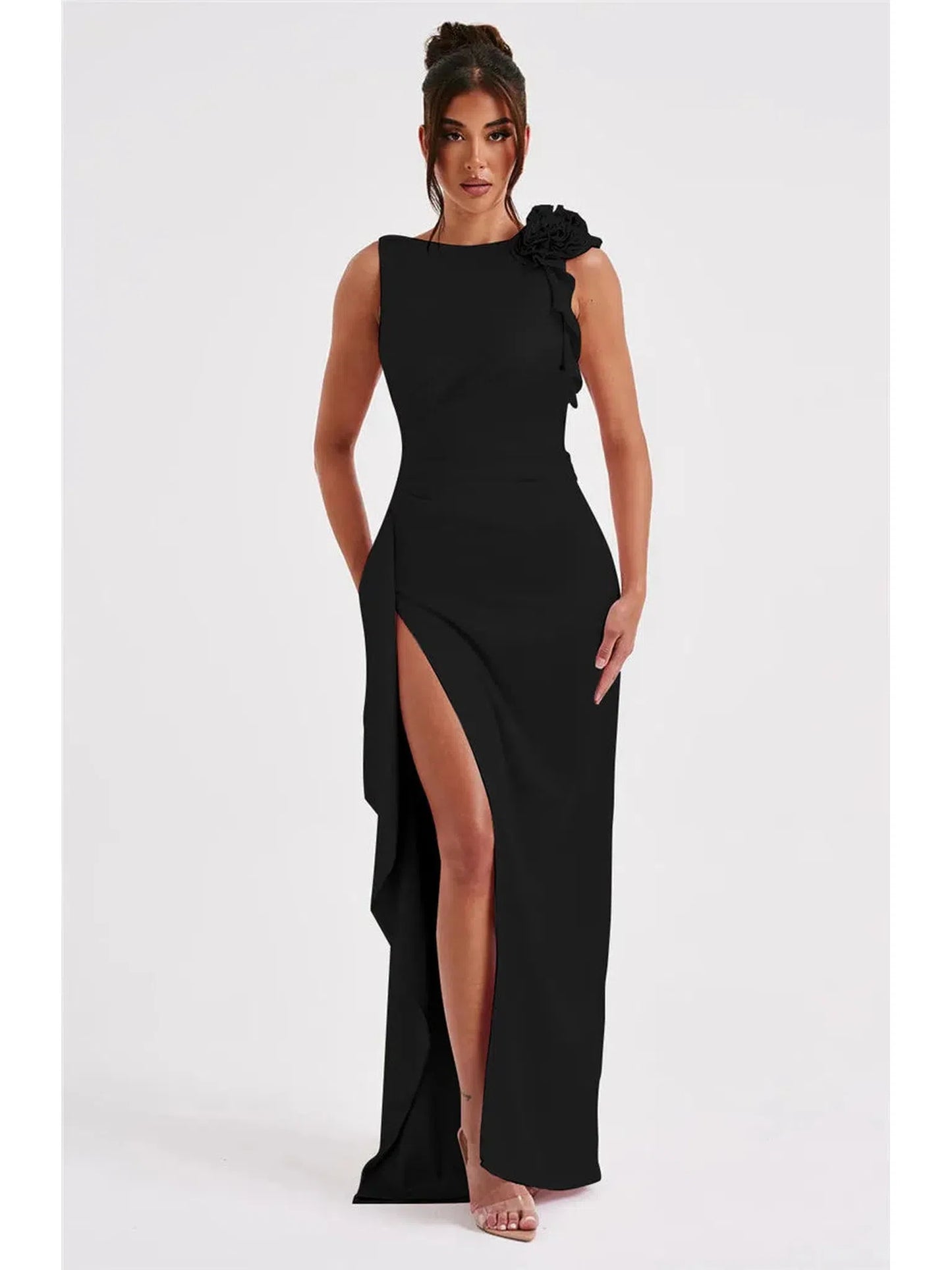 Backless Thigh High Split Sexy Maxi Dress