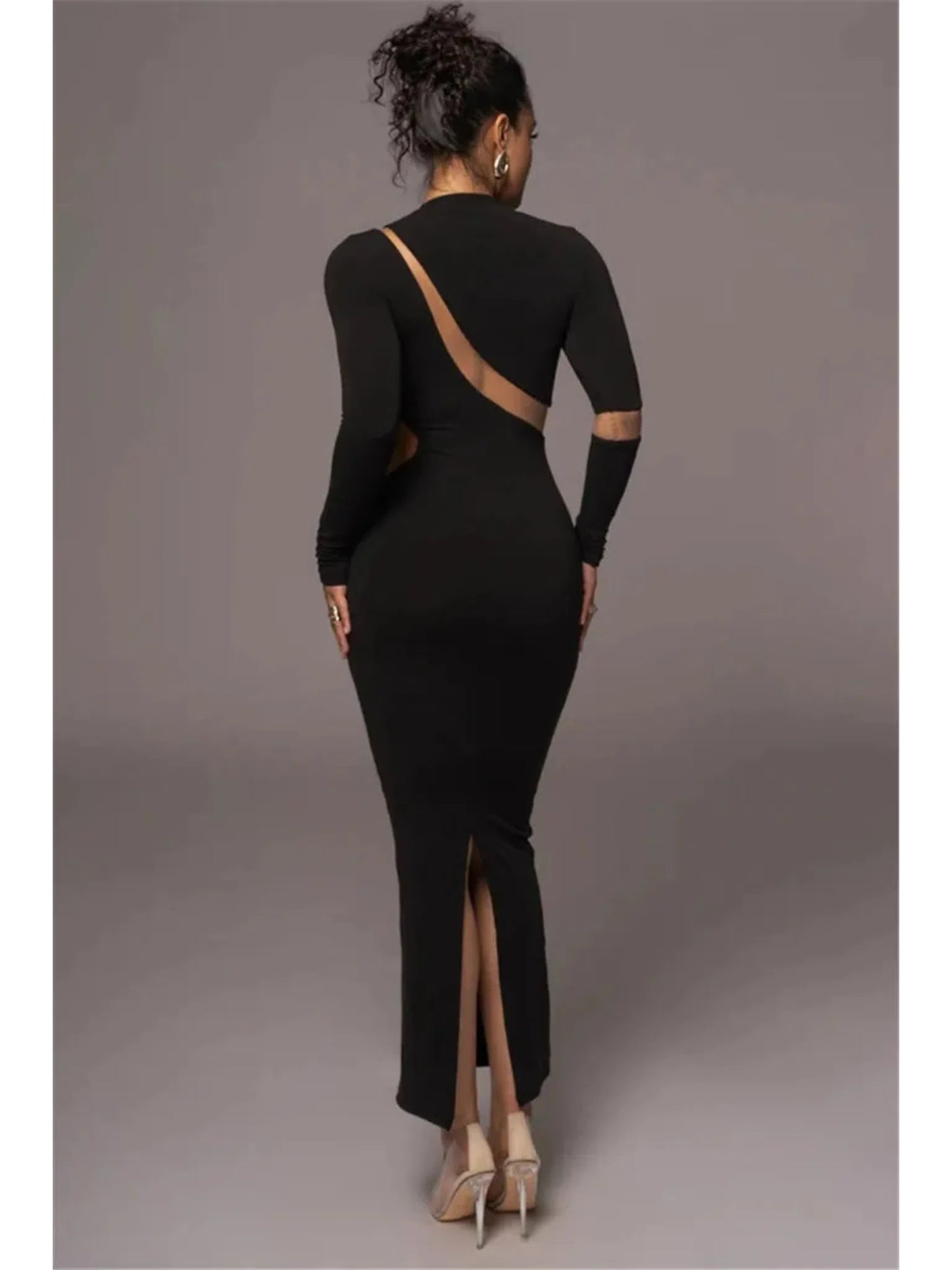 Turtleneck Bodycon Maxi Dress