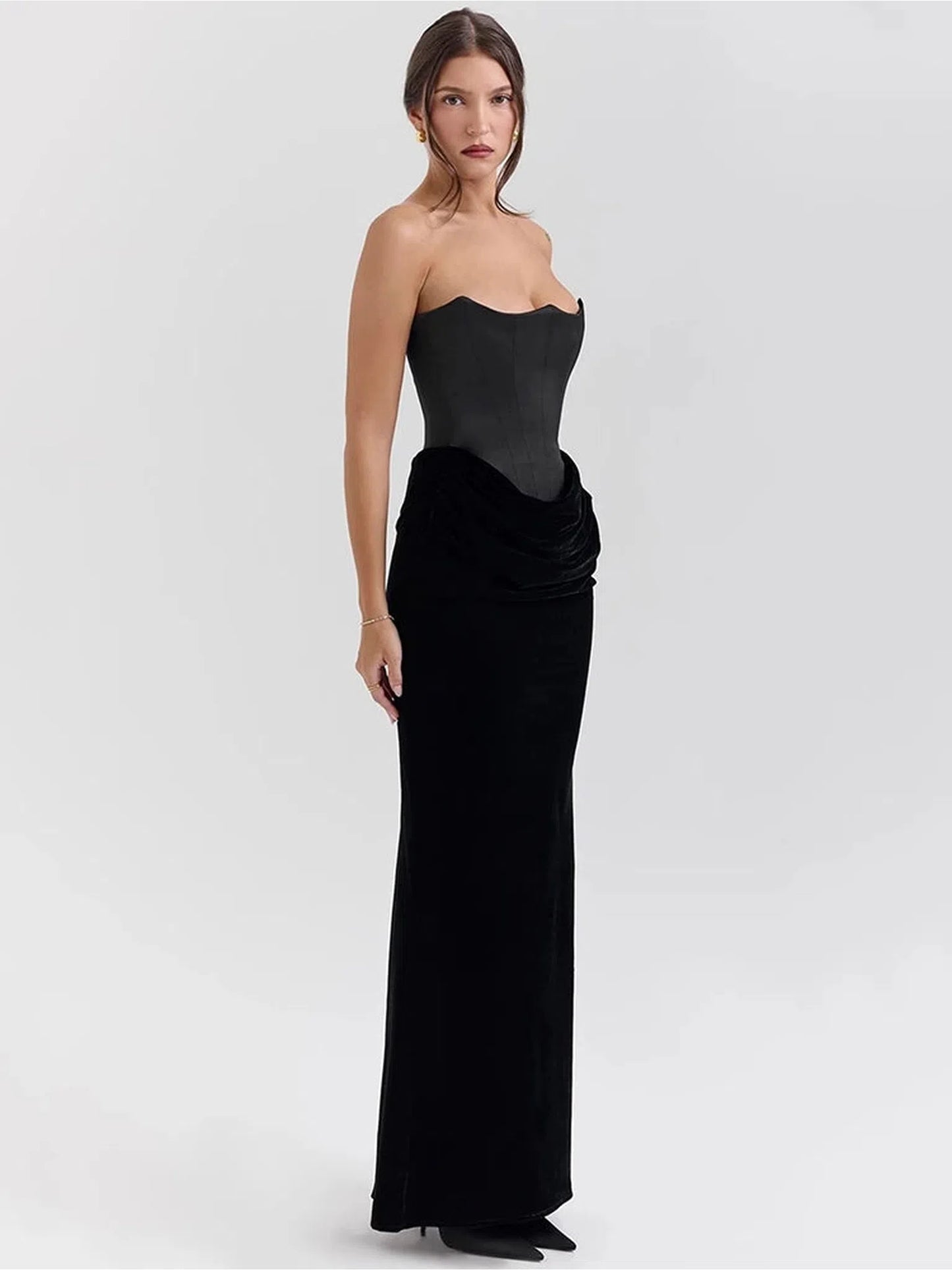 Elegant Off-Shoulder Backless Maxi Dress for Women