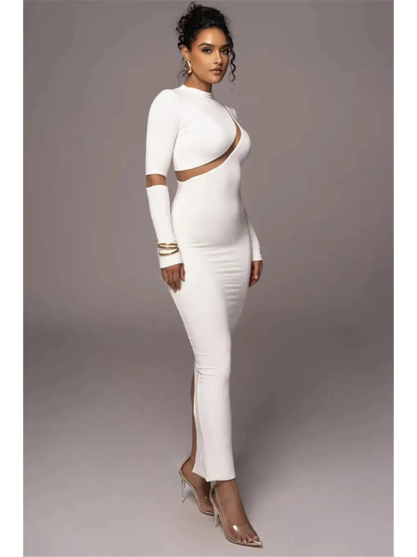 Turtleneck Bodycon Maxi Dress