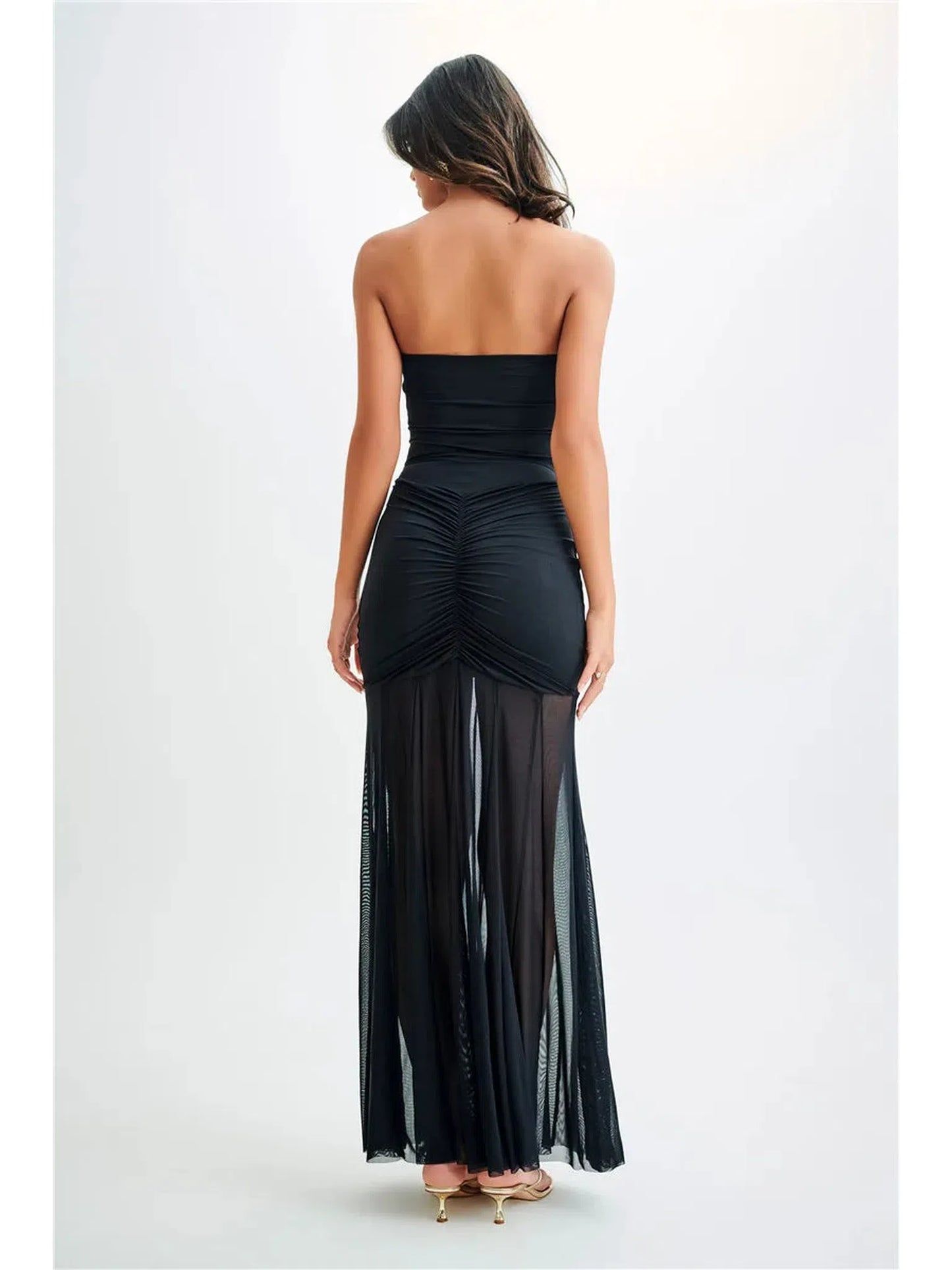 Elegant Backless Off-Shoulder Maxi Dress for Women