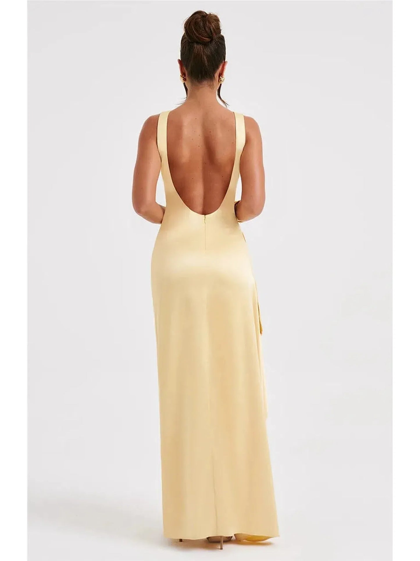 Backless Thigh High Split Sexy Maxi Dress