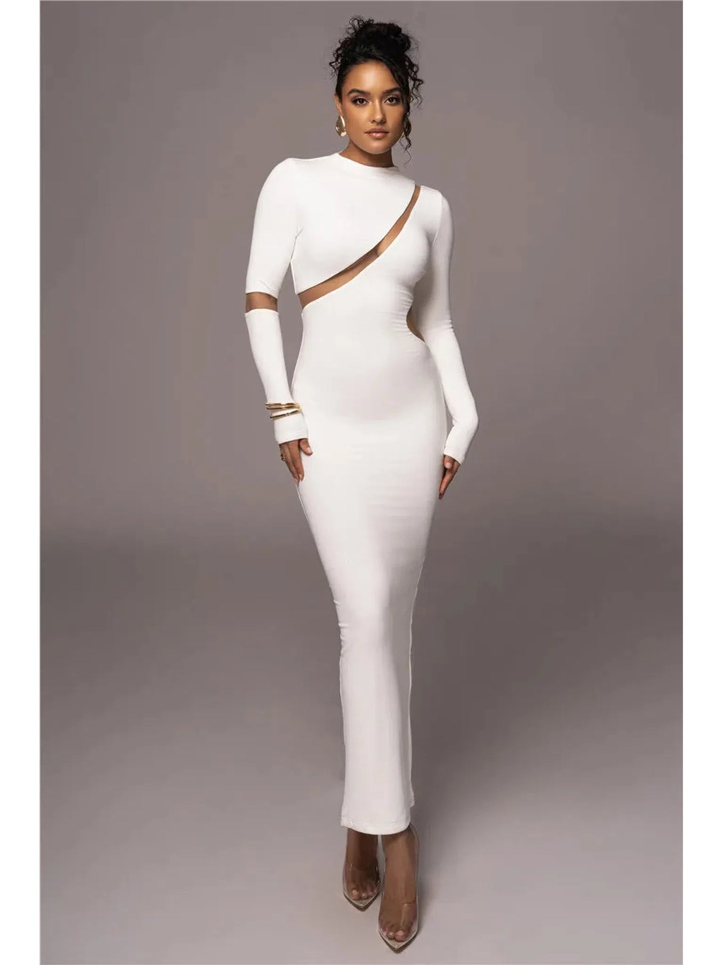 Turtleneck Bodycon Maxi Dress