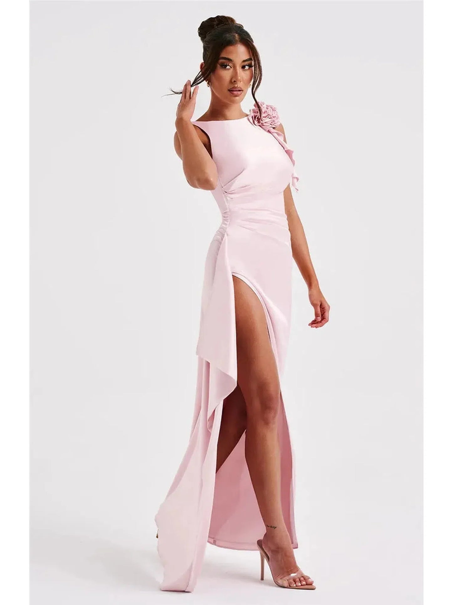 Backless Thigh High Split Sexy Maxi Dress