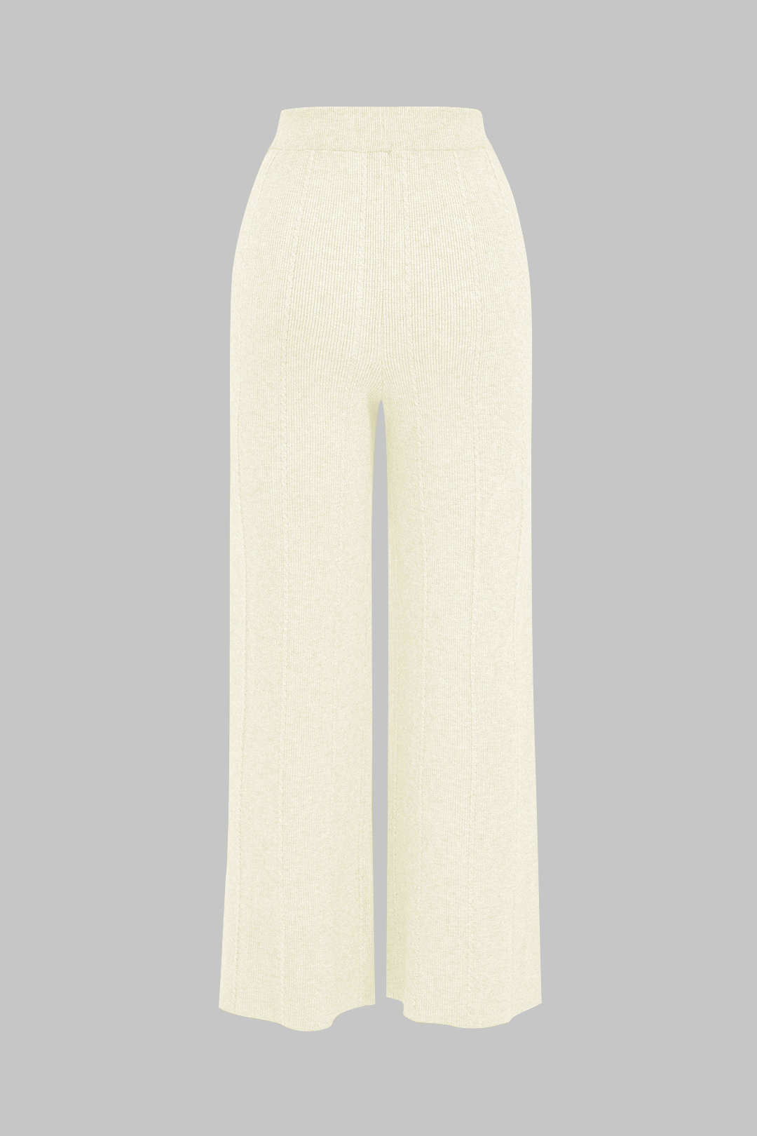 Knit Straight Leg Trousers with High Stretch Fit