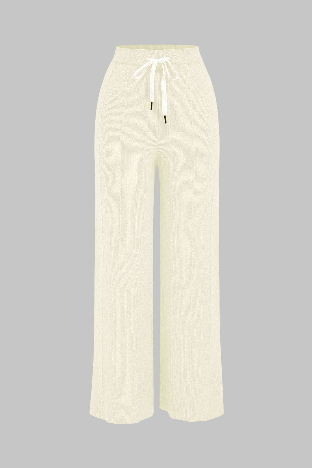 Knit Straight Leg Trousers with High Stretch Fit