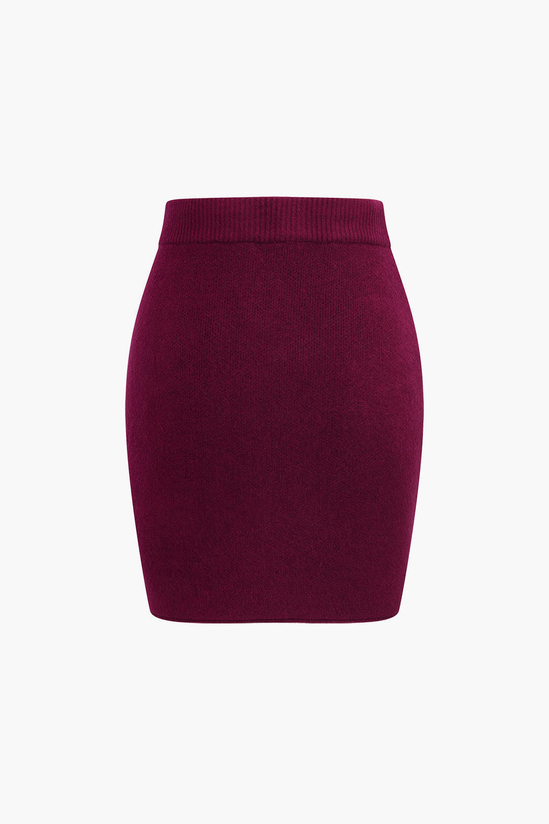 Fitted Tie-Up Knit Sweater Skirt