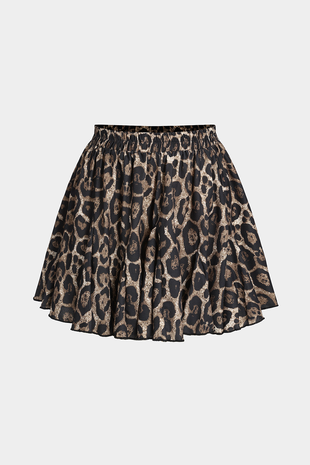 Leopard Print Pleated Skirt for Everyday Style