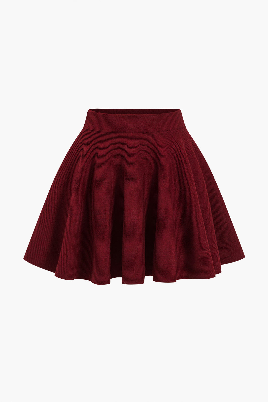 Fitted Acrylic Sweater Skirt in Casual Style