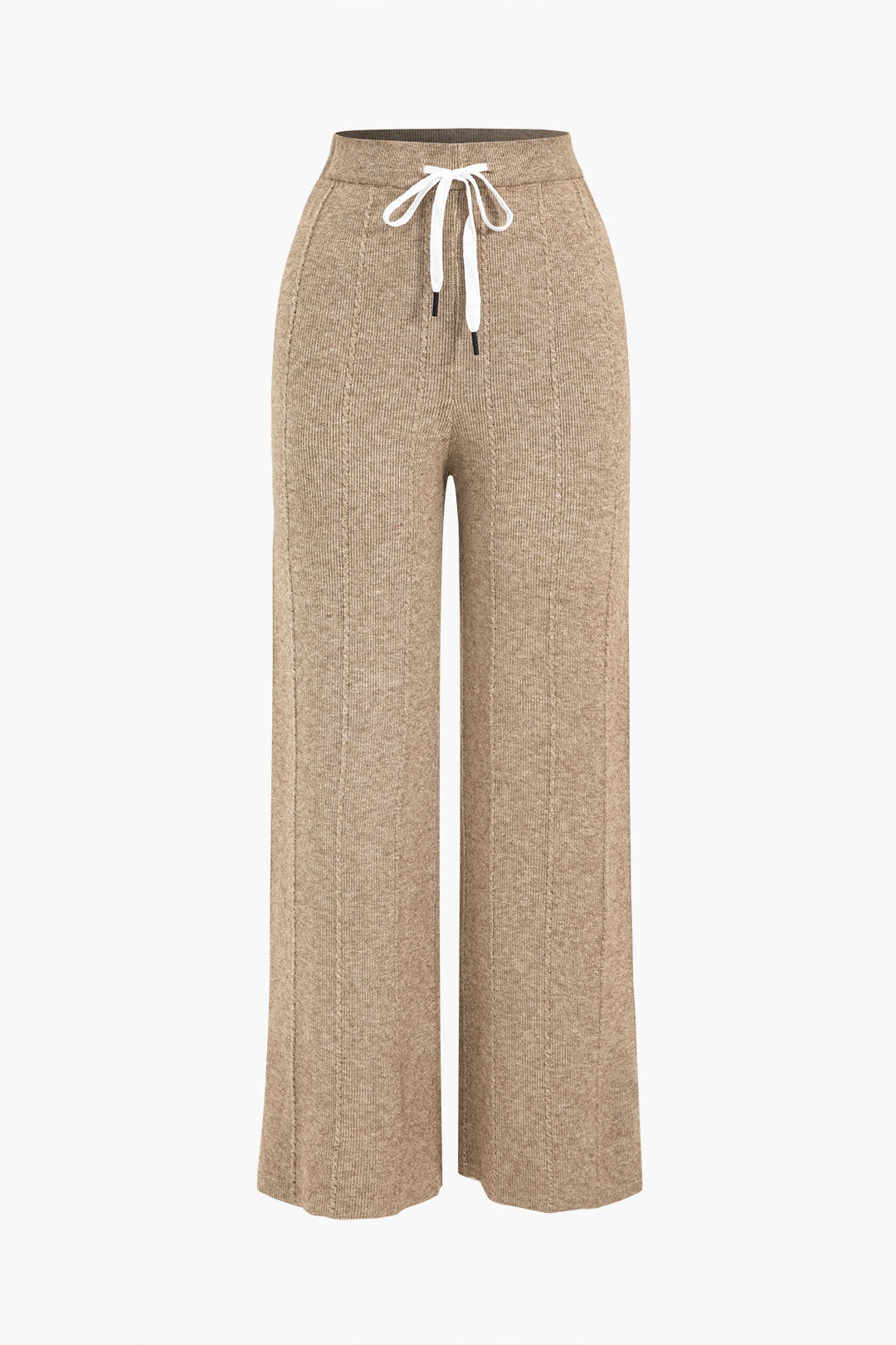 Knit Straight Leg Trousers with High Stretch Fit