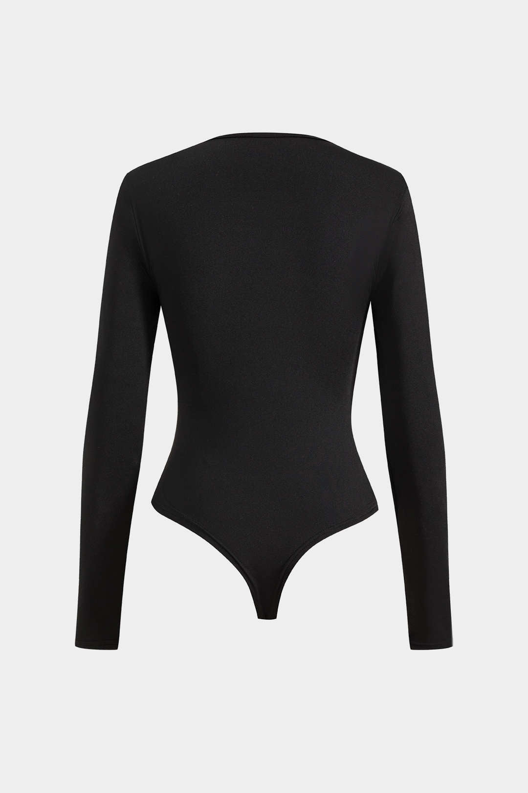 Twist Knot Long Sleeve Bodysuit in Slim Fit