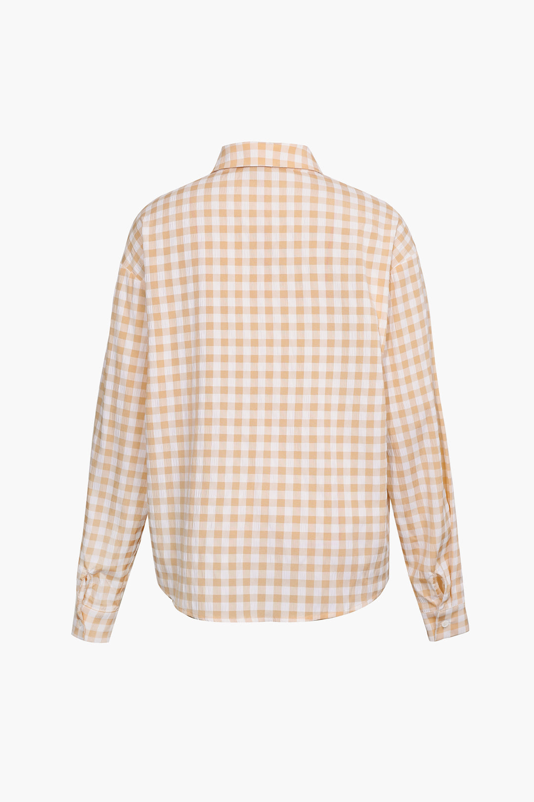 Checked Print Button Down Shirt for Casual Wear