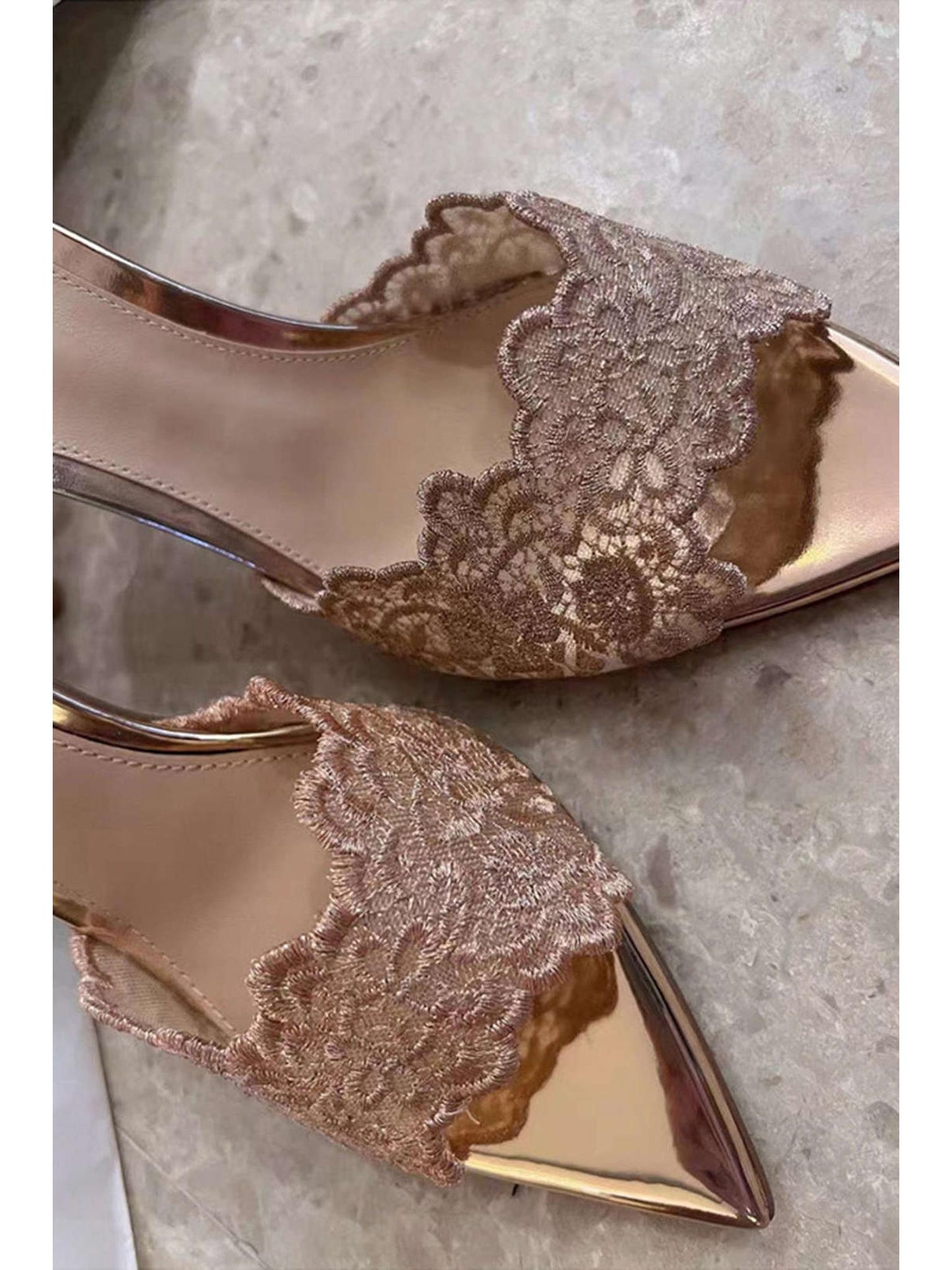 Elegant Lace Pointed Heels for Sophisticated Style