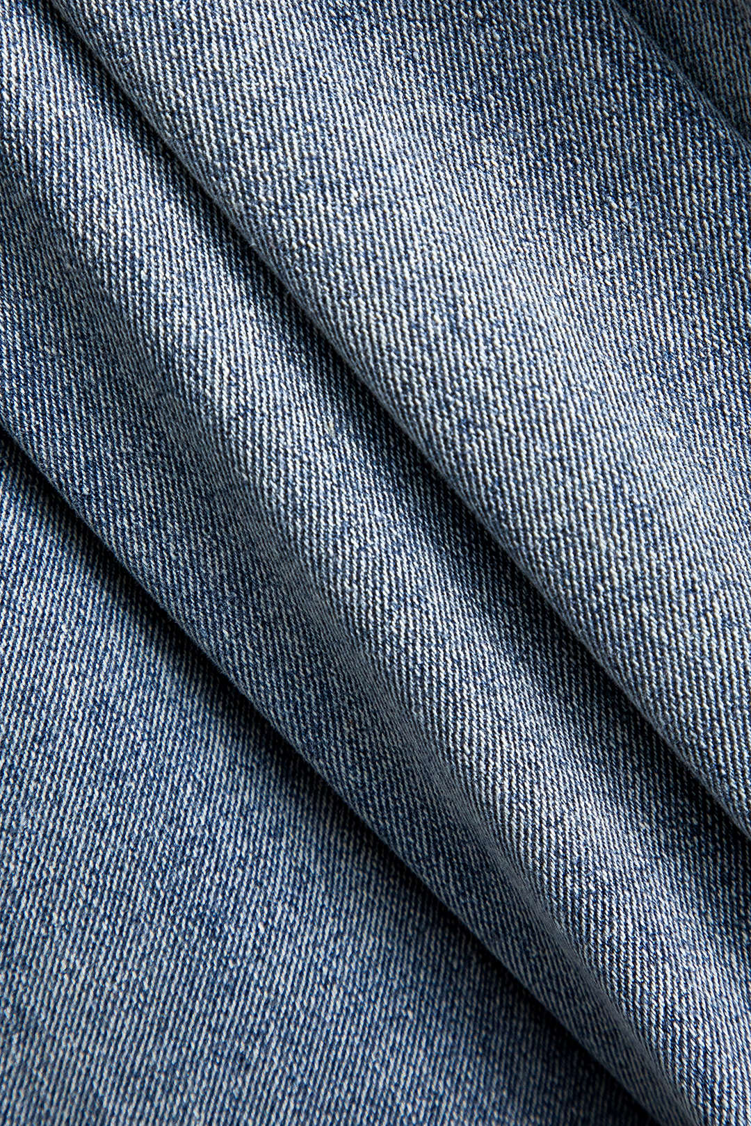 Patchwork Button Detail Fitted Jeans