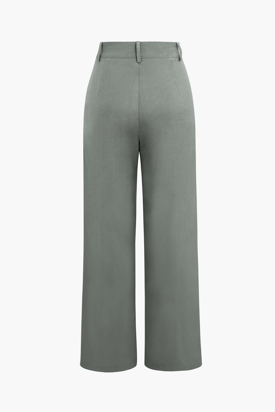 Draped Wrap Straight Leg Work Suit Pants