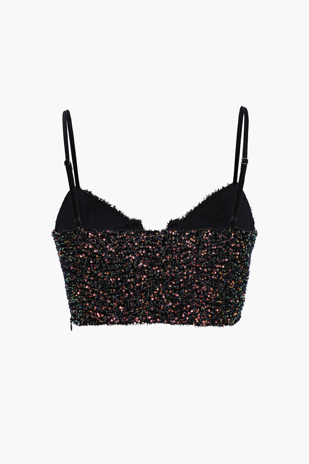 Deep V Bling Cami Top with Sequins