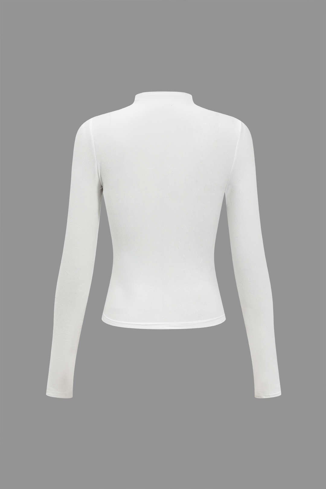 Solid Twist Knot Long-Sleeve Jersey Top