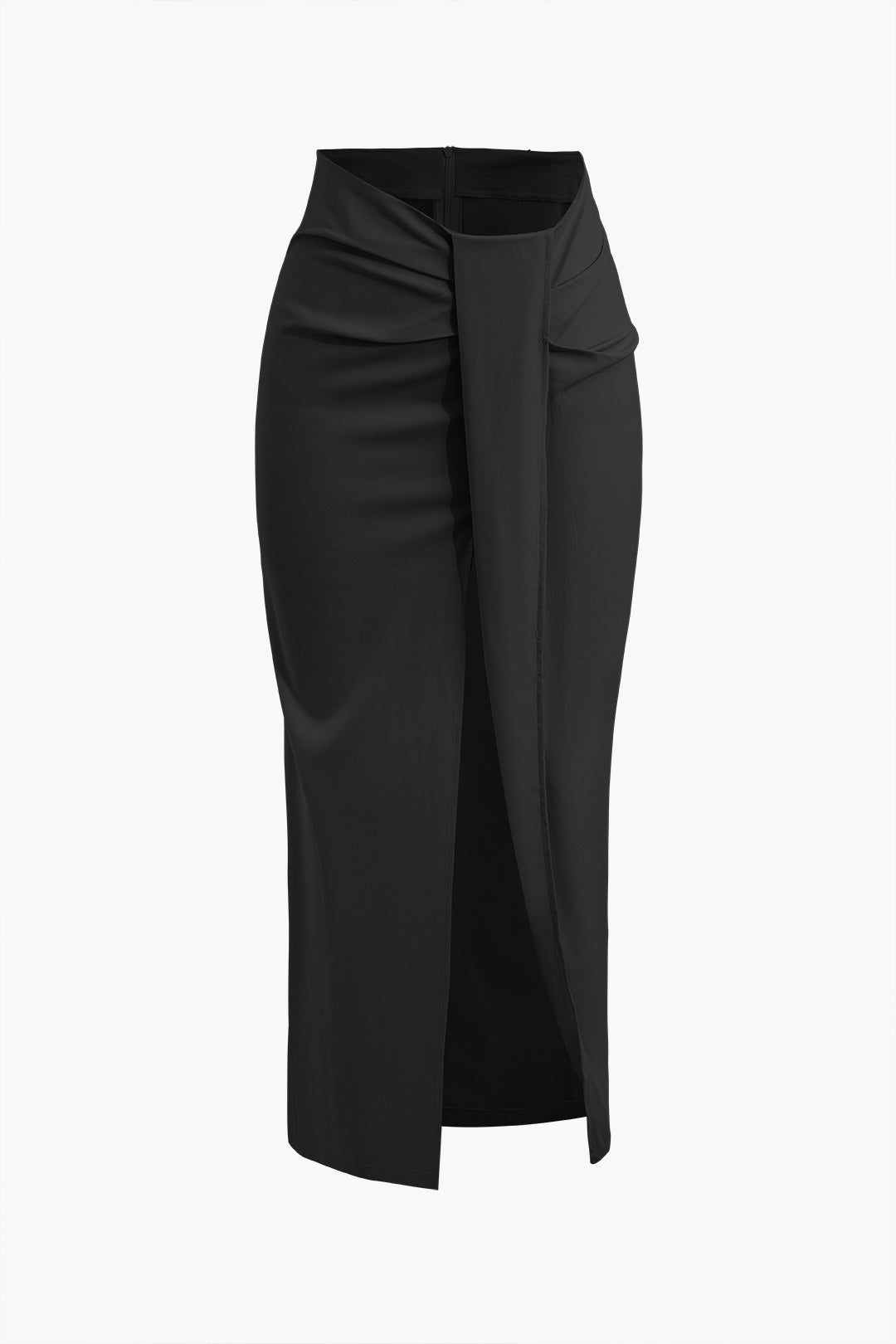 Solid Twist Knot Irregular Skirt in Cool Silk Cotton