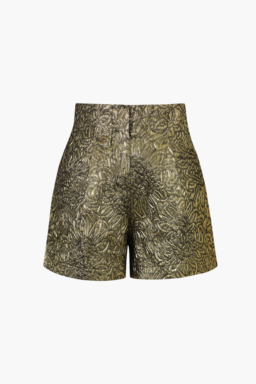 High Waisted Jacquard Shorts for Casual Style