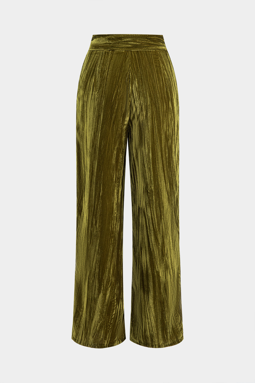 Velvet Pocket Button Trousers in Loose Fit Style