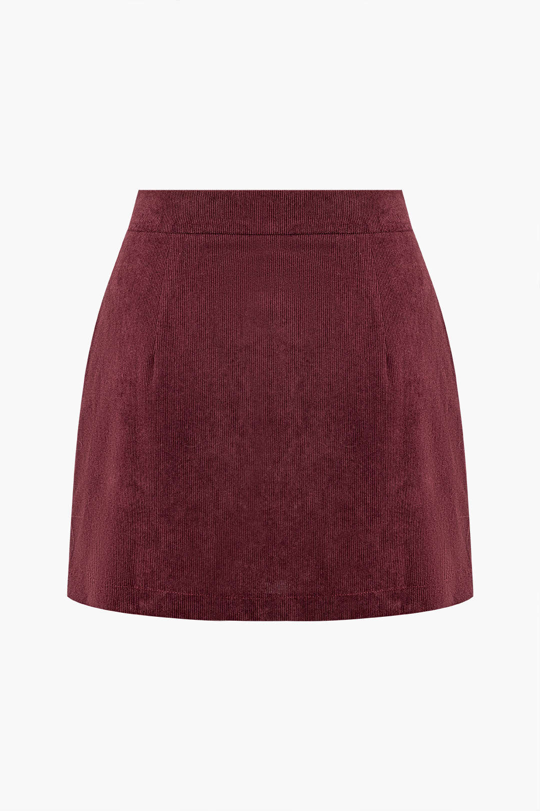 Fitted Corduroy Button Skirt for Casual Wear