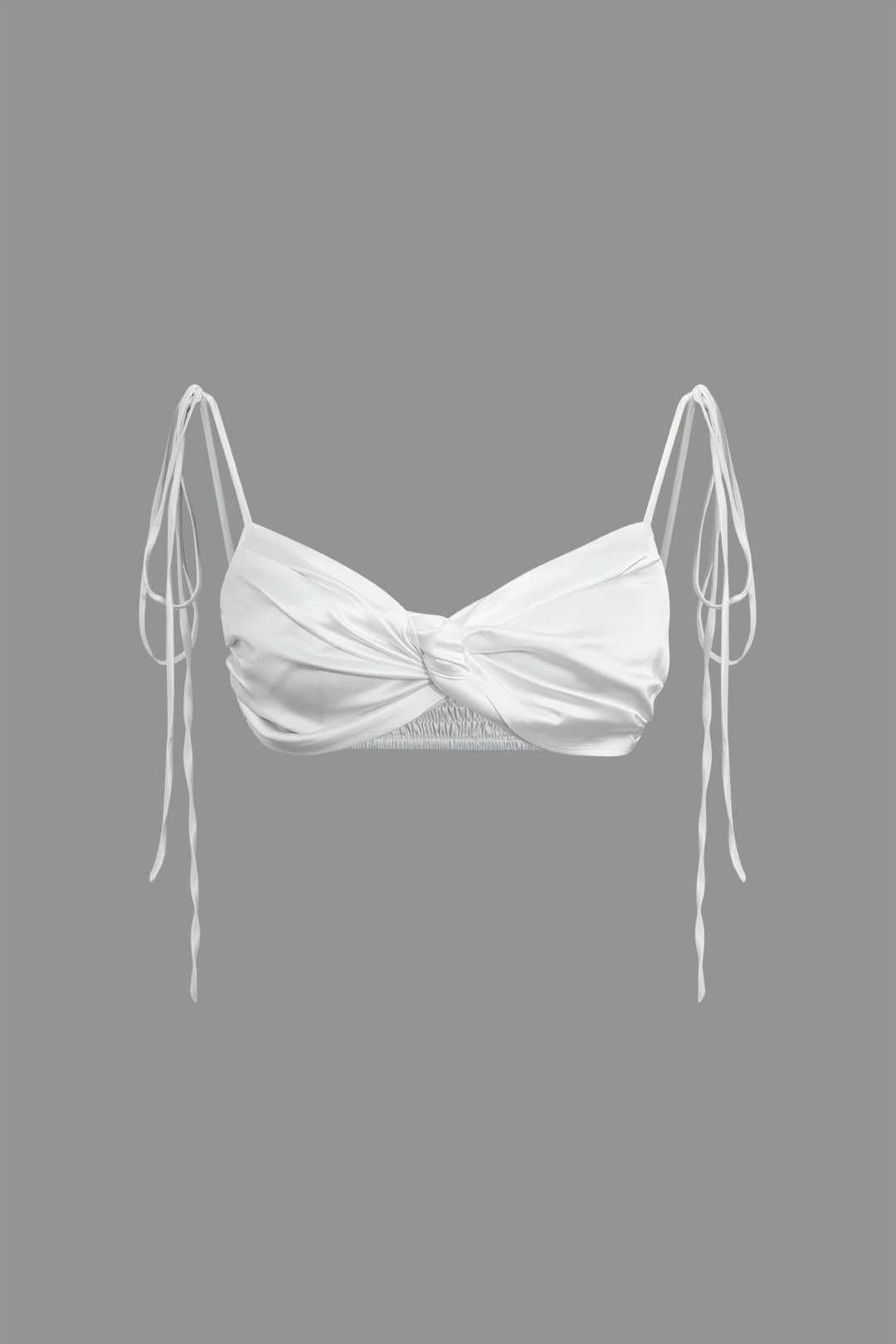 Satin Tie Knot Bra Cami Top