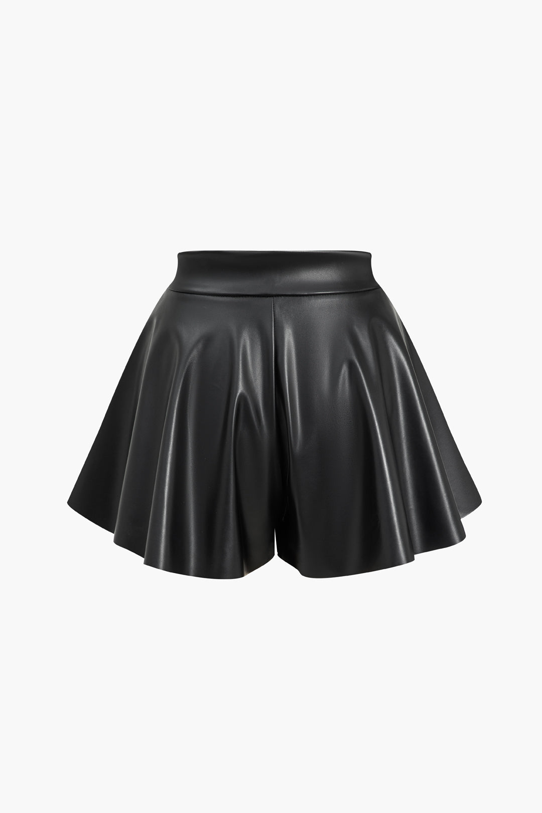 Faux Leather High Waist Pocket Shorts for Casual Style